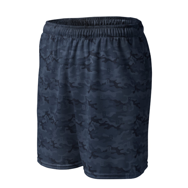 Midnight camo mesh shorts